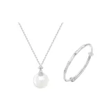 Bamboo Brings Peaceful Clothing Sets[Bangle+925 Sterling Silver Necklace]