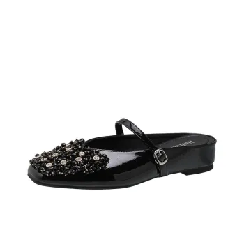 Than Than Me Rubber Sole Slip Resistant Closed Toe Slippers Women's