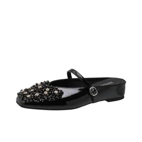 Than Than Me Rubber Sole Slip Resistant Closed Toe Slippers Women's