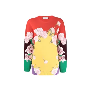 Valentino FW21 Loose Fit Sweater Women's Red