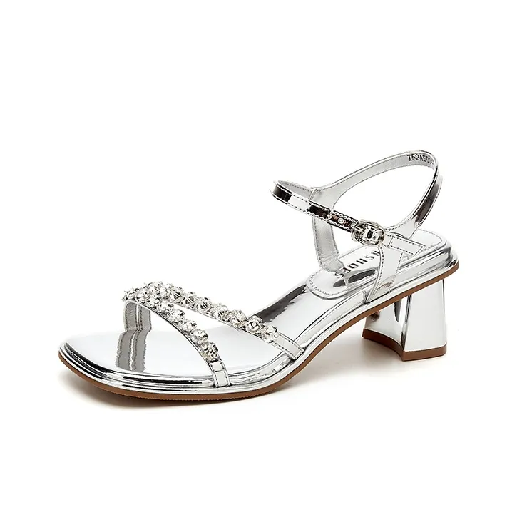 Jin Baichuan One Strap Sandals 5.5cm Women's-5