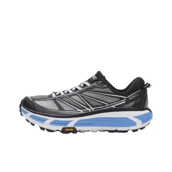 HOKA ONE ONE Mafate Speed 2 Anti Slip Wear Resistant Low Top Running Shoes Unisex Black White
