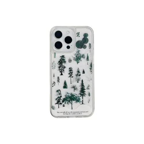 KVZUVUU Acrylic Material Pine Snowflake Driftwood Phone Cases Compatible With IPhone 16/15 Pro Max/Apple 13/14 Pro/Max