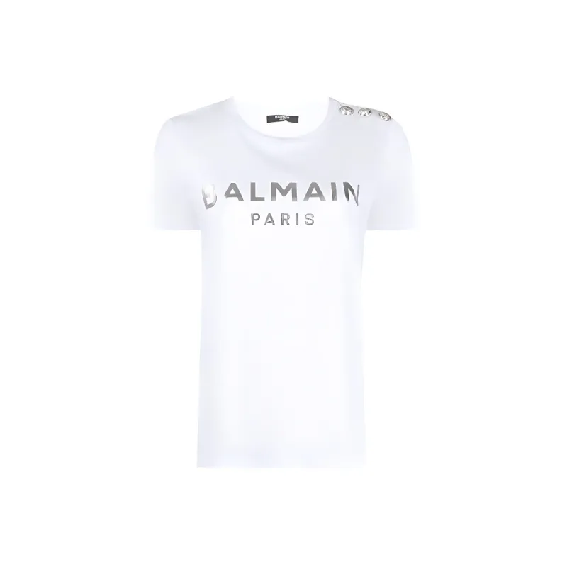 BALMAIN T Shirts Women's White-0