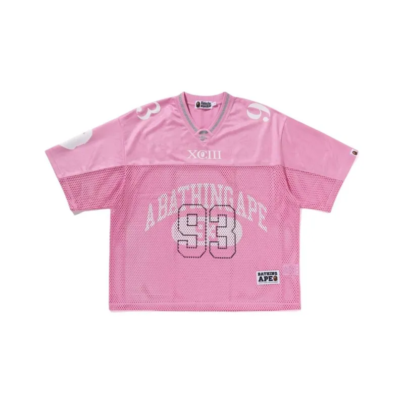 Bape Line Camo Multi Logo Relaxed Fit Football Jersey-4