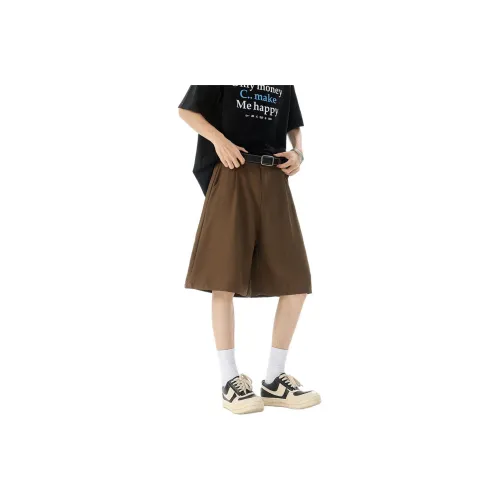 izzue high-waisted belted A-line shorts
