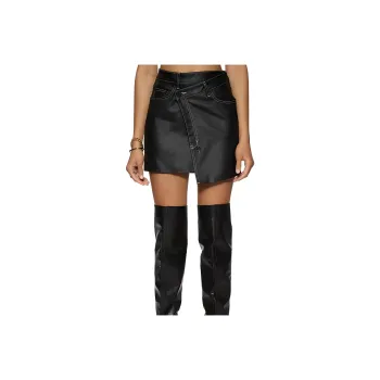 Ksubi Denim Short Skirts Women's Black
