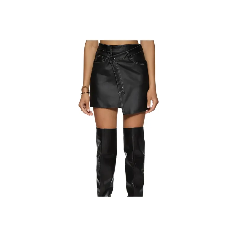 Ksubi Denim Short Skirts Women's Black-0