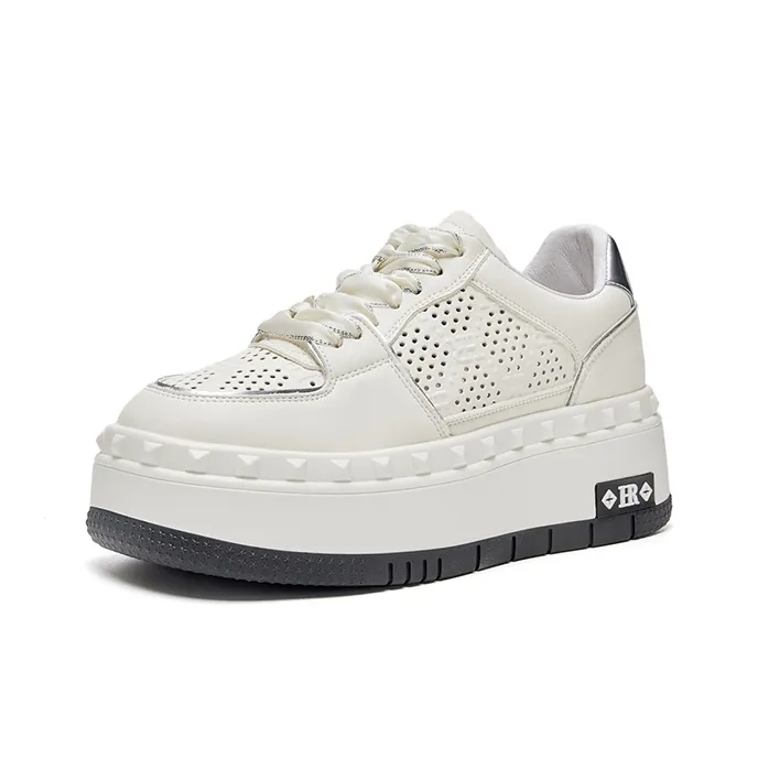 HR Low Top Skateboard Shoes Women's Beige-0
