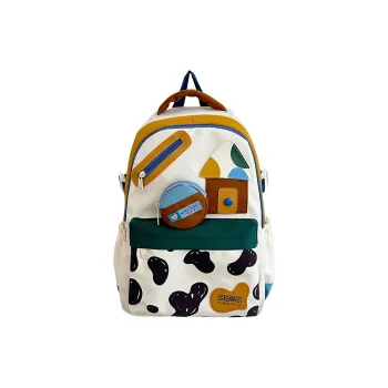 WICKBUEN Nylon Backpack Women's White/Yellow