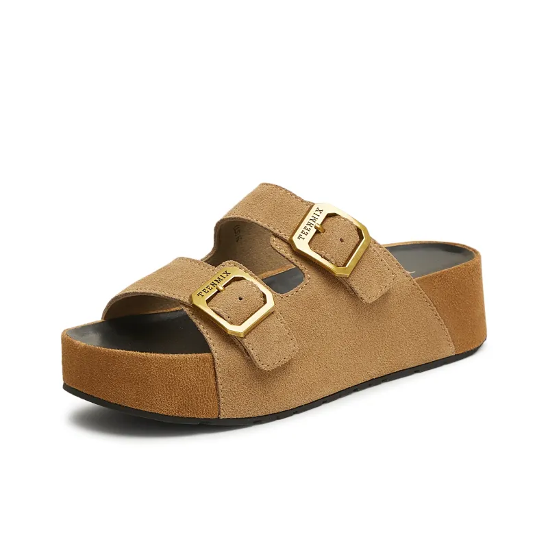 Teenmix Rubber Sole Slip Resistant Abrasion Resistant Cushioning Slide Slippers Women's-1