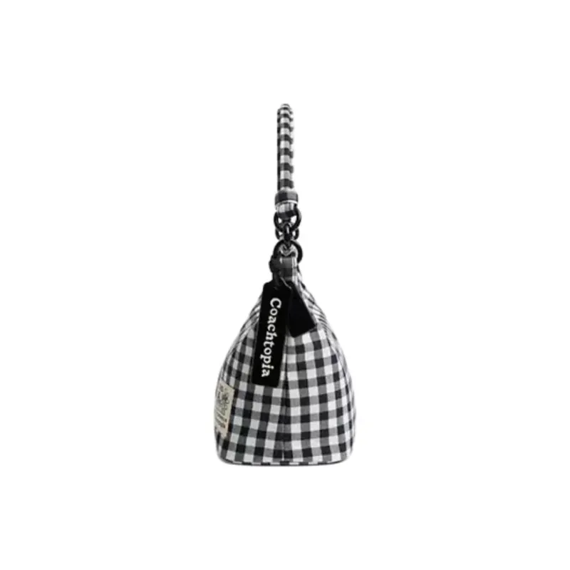 Coachtopia Loop Recycled PET Plastic Shoulder Bag, Crossbody Bag, Handbag Large Size Unisex Black & White-2
