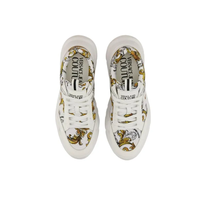 VERSACE JEANS COUTURE Low Top Casual Shoes Men's White-3