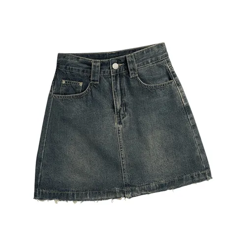Cypress House Denim Short Skirts Women's Dark Blue