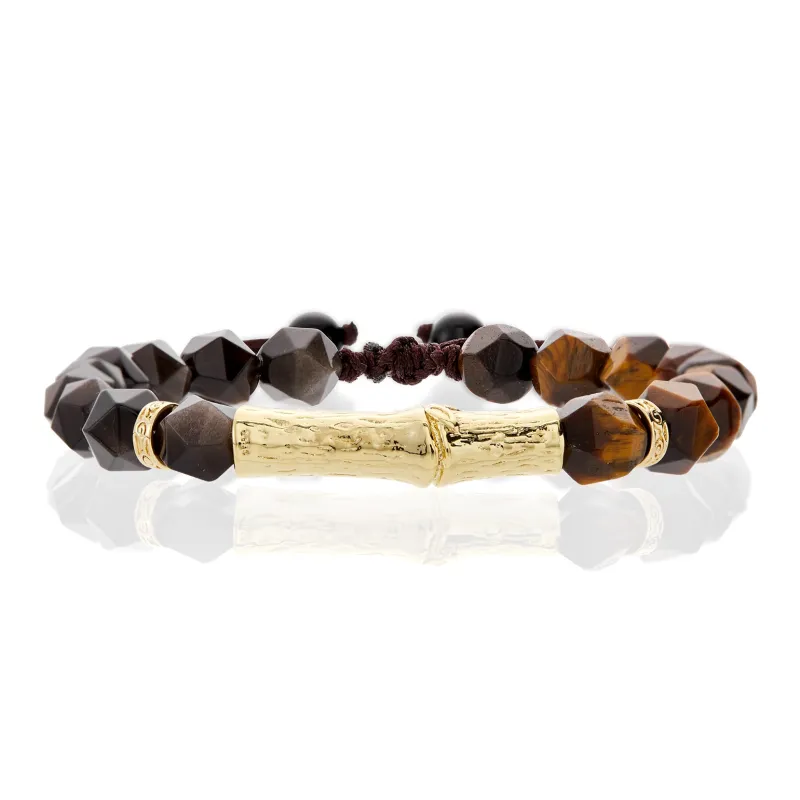 ENFANTIN Tiger's Eye Stone Jade Bracelets Unisex-3