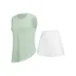 Clothing Set (Light Green Tank Top+White Shorts)