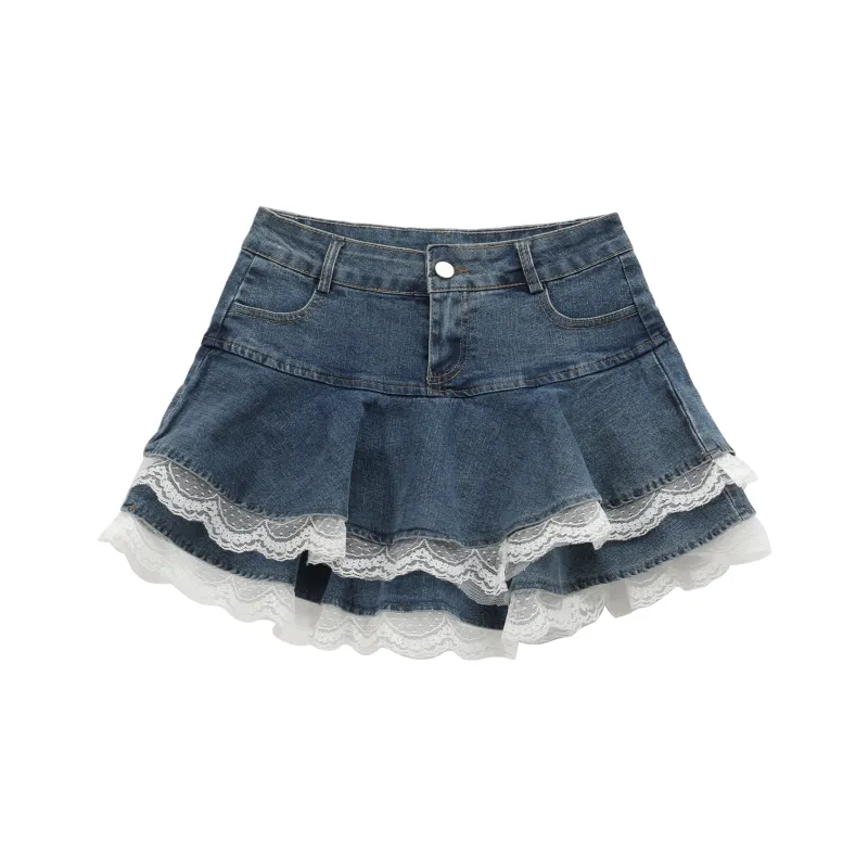 HTHK Denim Short Skirts Women's-5