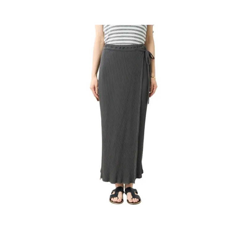 FREAK'S STORE Casual Long Skirt Women's Charcoal Gray-0