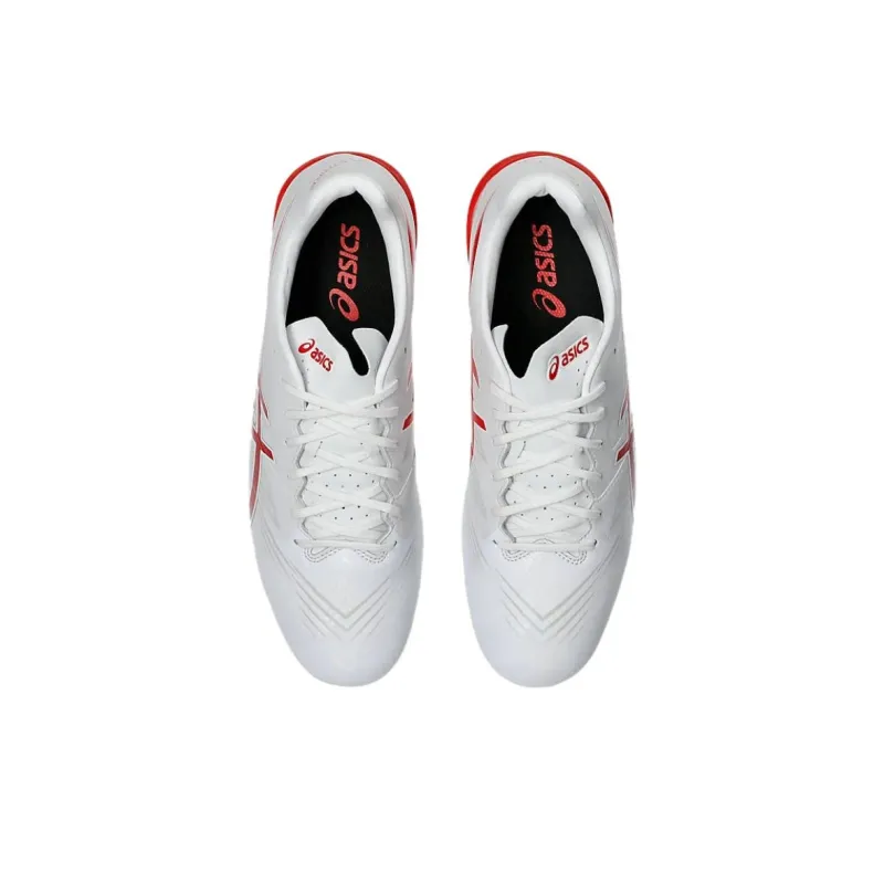 Asics FG Rubber Long Studs Anti Slip Wear Resistant Soccer Shoes Men's White-2