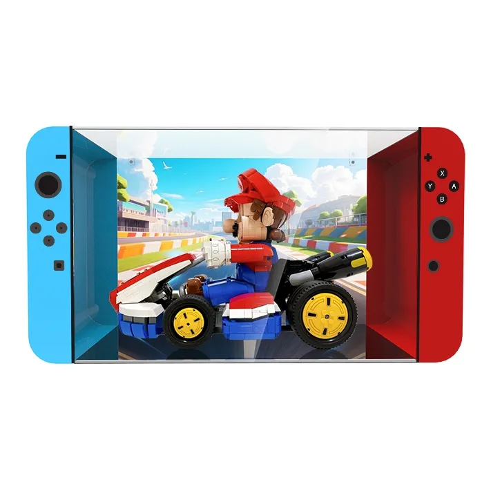 LIGHT YOUR BRICKS Compatibility Building Block 72037 Mario Go Kart Display Case Model Accessories-12