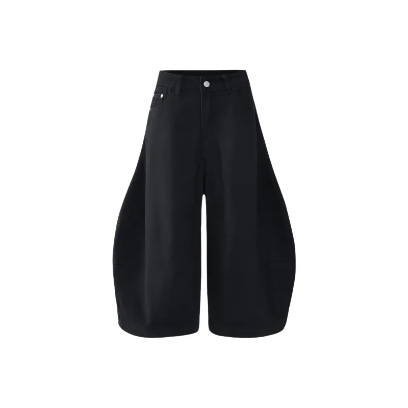 Wen Shan Denim Shorts Women's Black-0
