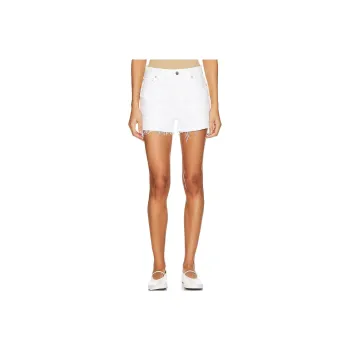 GRLFRND Denim Shorts Women's White