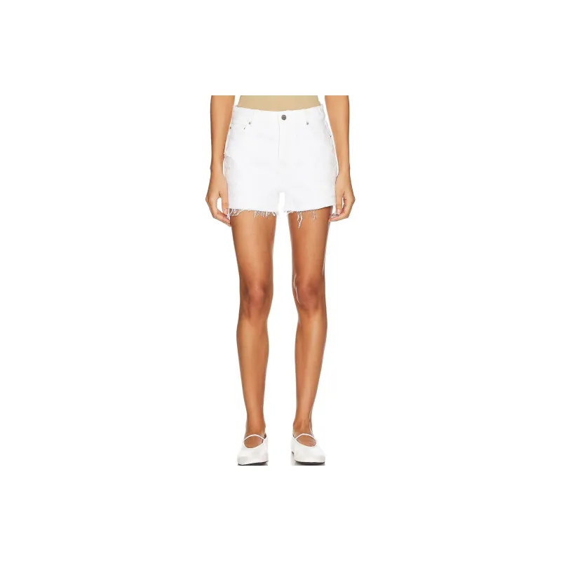 GRLFRND Denim Shorts Women's White-0