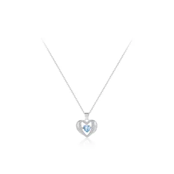 LUYUO S925 Silver Necklaces Women's