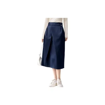 Love Elaine Casual Long Skirt Women's Navy Blue