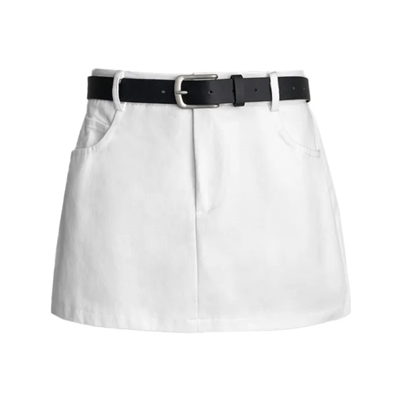 Pa33word Denim Short Skirts Women's-0