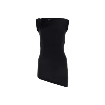 Alexander McQueen Knot-Detailed Asymmetric-Hem Top