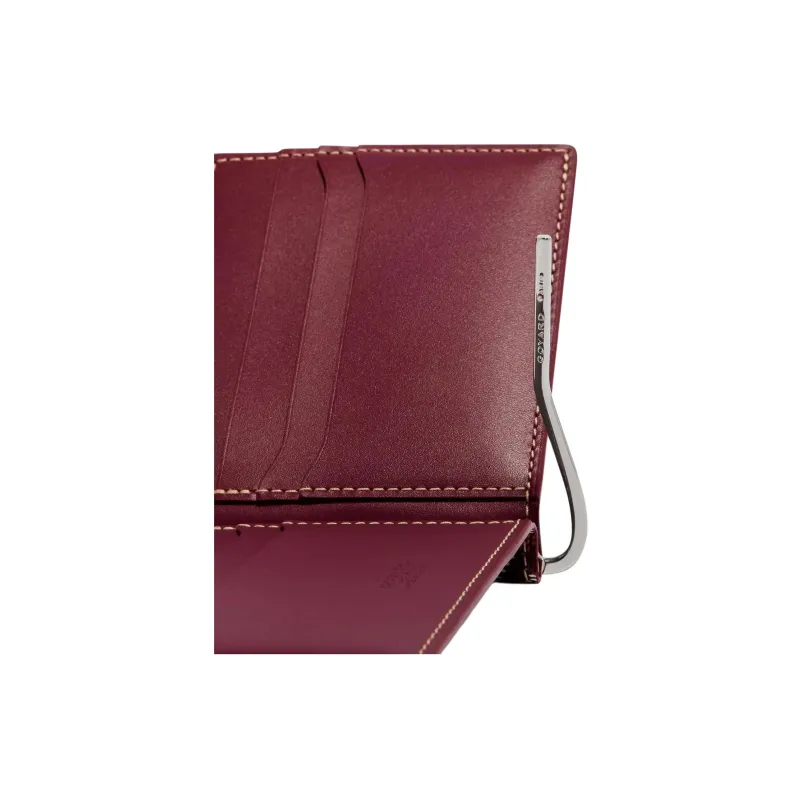 GOYARD Saint-Thomas Canvas With Leather Wallet Unisex Burgundy-2