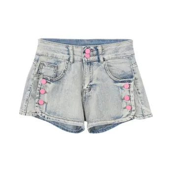 ABBY GODDESS Denim Shorts Women's Blue
