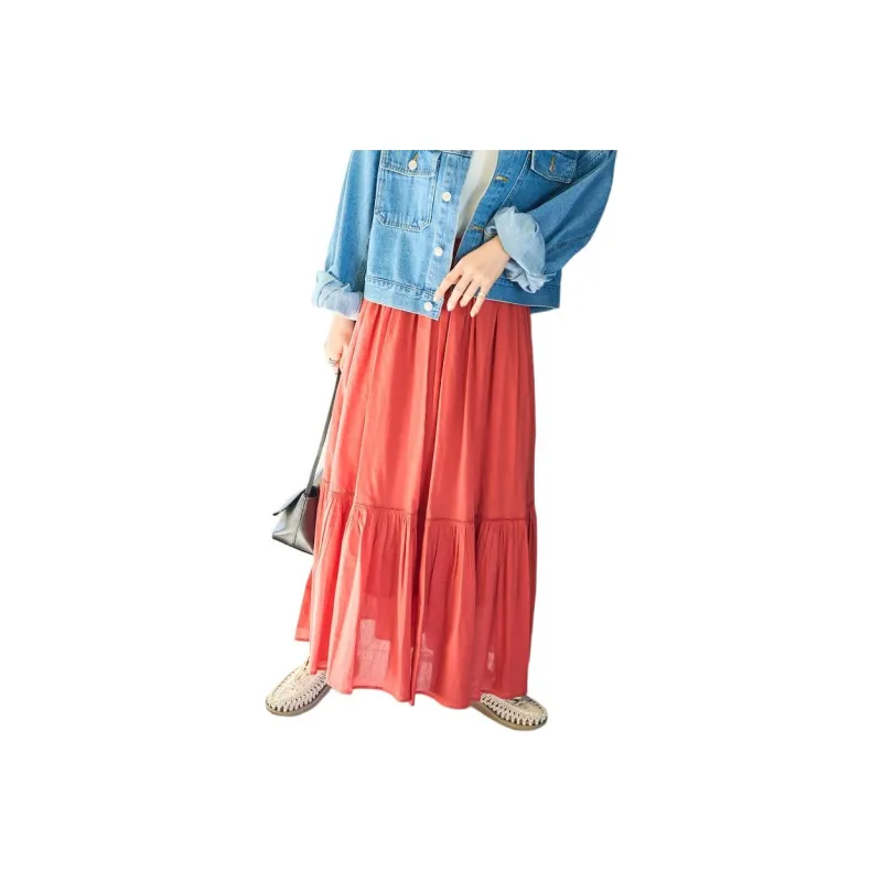FREAK'S STORE Casual Long Skirt Women's Red-0