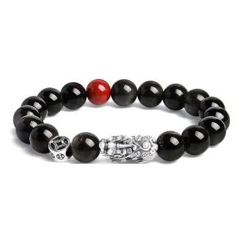 YINXIANGMOU Obsidian Bracelets Unisex