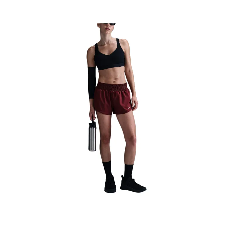 Nike One Women's Dri FIT Mid Rise 3' Brief Lined Shorts-0