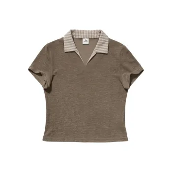 UNRETRO Polo Shirts Women's Light Coffee
