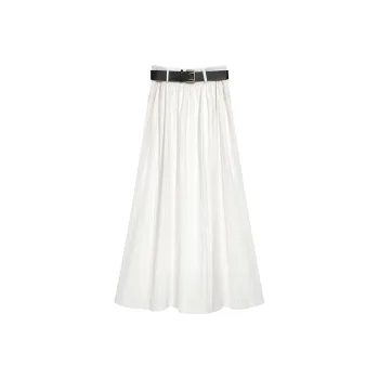 AHDO Casual Long Skirts Women's White