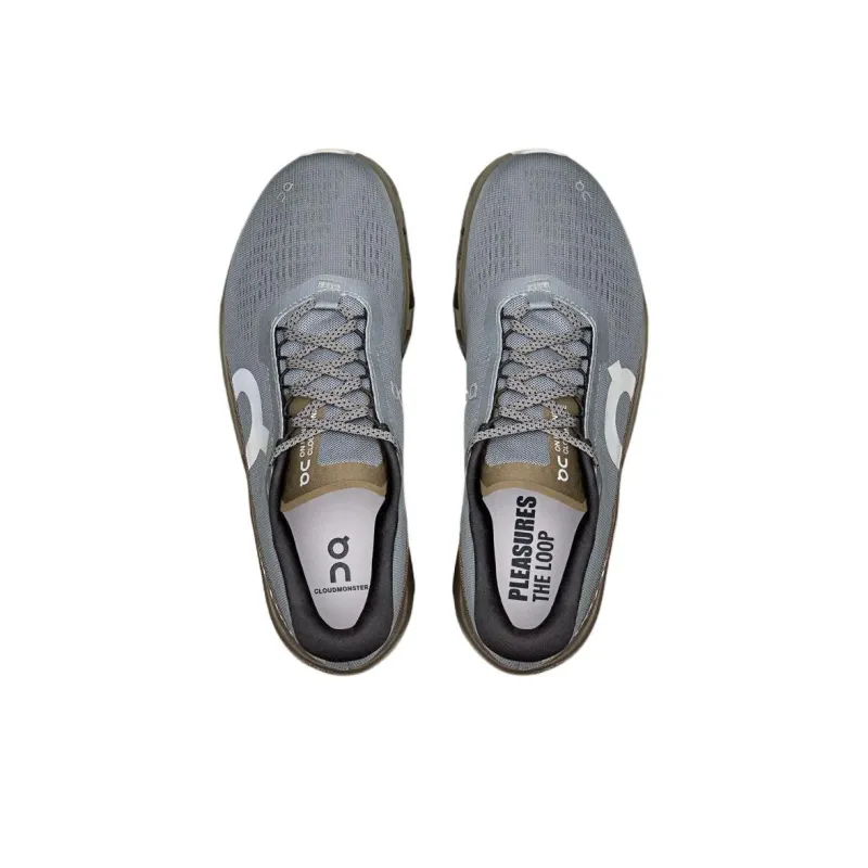 On Running CloudmOnster 2 PLS TL Pleasures Mist Olive Women's-2
