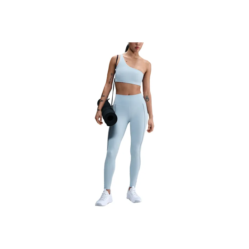 Nike ZenvyDri Fit Asymmetrical Sports Underwear Women's Blue/White-0