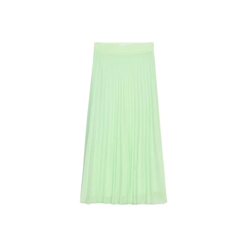 ZARA Casual Long Skirt Women's Verdant Green-0
