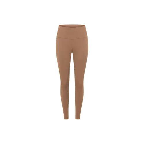 LORNA JANE Supreme Comfort No Chafe Aloe Pocket Full Length Athletic Trousers Women's Brown