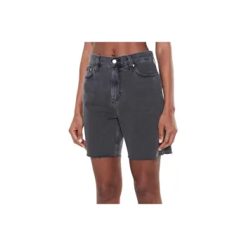 Calvin Klein Frayed High-waist Denim Shorts