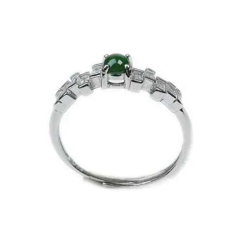 PUPAN Ice Glutinous Jadeite Rings Women's