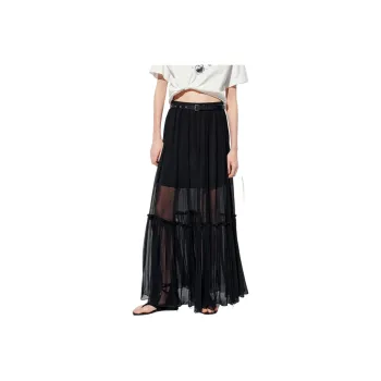 MOCO Casual Long Skirt Women's Black