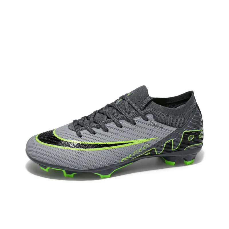 Slazenger Soccer Shoes Unisex Mid Top Beige Black, Green Purple, Gray Green-11