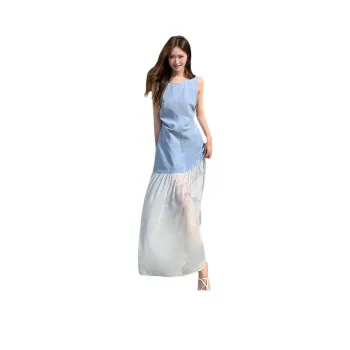 TEME Sleeveless Dresses Women's Light Blue