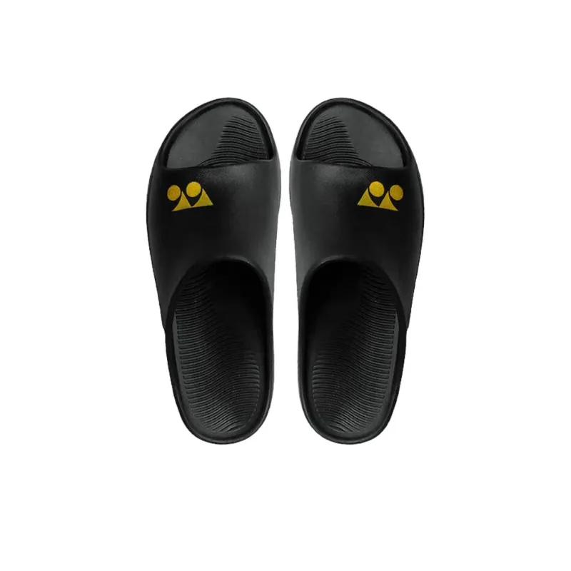 YONEX Slip Resistant Slide Slippers Unisex Black-2