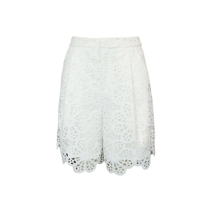SIQIZ Casual Shorts Women's White-0