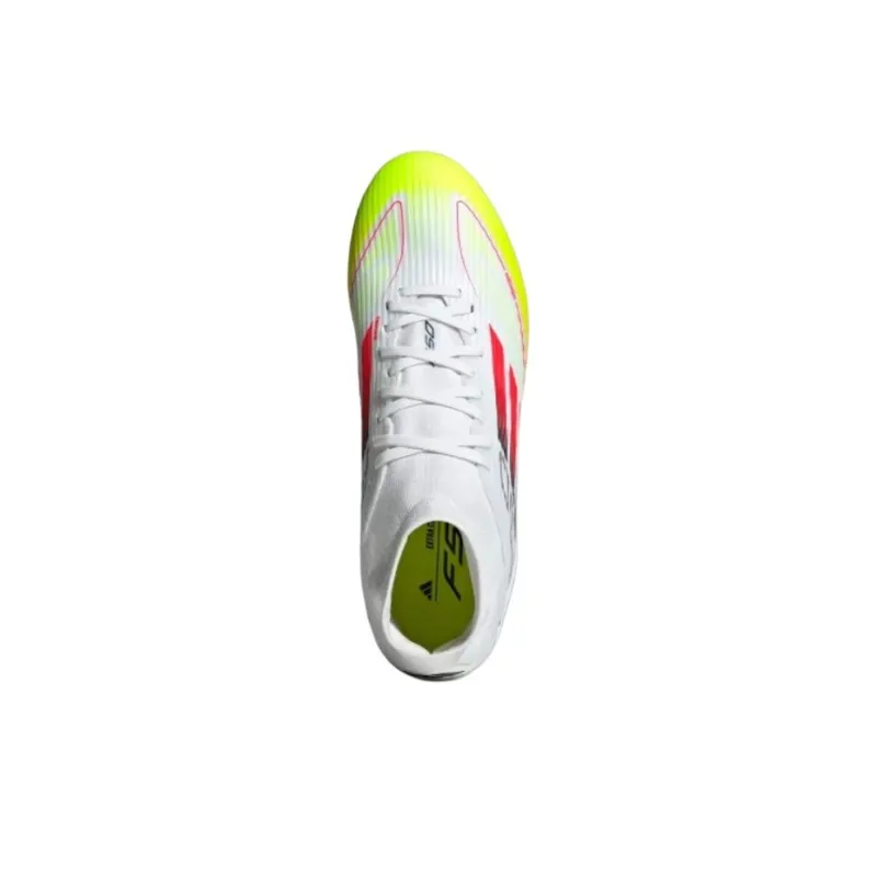 Adidas F50 League Mid Cut FG/MG Cloud White Lucid Red Solar Yellow Women's-2